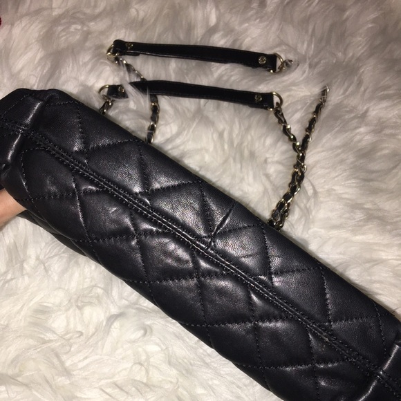 💕DKNY Donna Karen New York Black Quilted Small Shoulder Bag - Picture 12 of 12